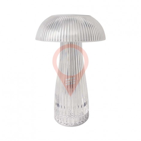 LED Table Lamp 800mAh Battery 160 x 250 3 in 1 Transparent Body
