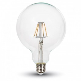 Filament LED Bulb - 4W E27 G125 Warm White Dimmable