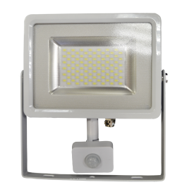 50W LED Sensor Floodlight White body SMD -  Natural White