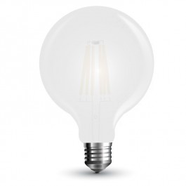 LED Bulb - 7W Filament E27 G125 Frost Cover Warm White Dimmable