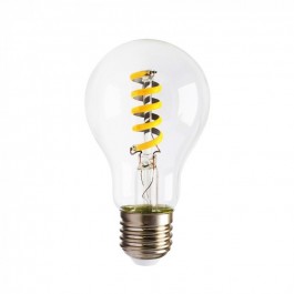 LED Bulb - 4W E27 Spiral Filament Amber Cover Warm White