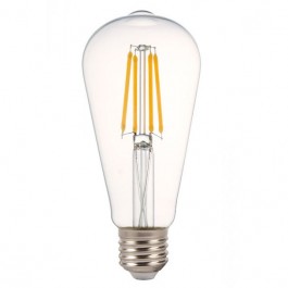 LED Bulb - 4W Filament E27 Clear Cover ST64 Warm White Dimmable 