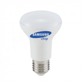 LED Bulb - SAMSUNG Chip 8W E27 R63 Plastic 6400K