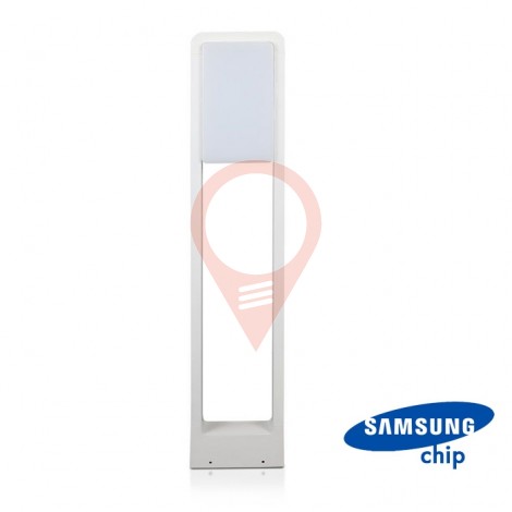 10W LED Bollard Lamp SAMSUNG Chip White Body IP65 3000K