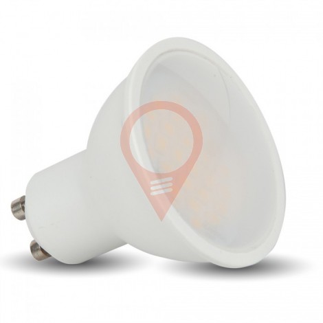 Spot LED - 3W GU10 Blanc Plastique, Blanc chaud 110°