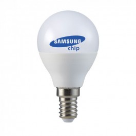 Ampoule LED - SAMSUNG Chip 5.5W E14 P45 Plastique Blanc neutre