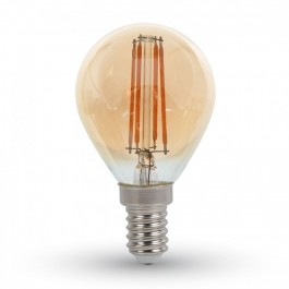 Filament Ampoule LED 4W Amber E14 P45 Blanc chaud