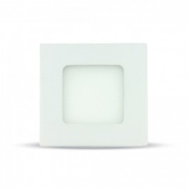 3W Panneau Premium LED Downlight - Carré, Blanc