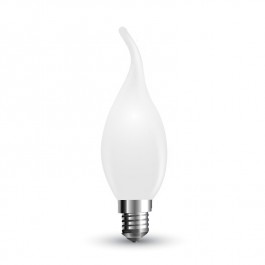Ampoule LED - 4W Filament E14 Blanc Couverture Bougie Flamme Blanc chaud