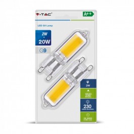 Ampoule LED Spot - 2W G9 Plastique Blanc chaud 2Pcs./ Paquet